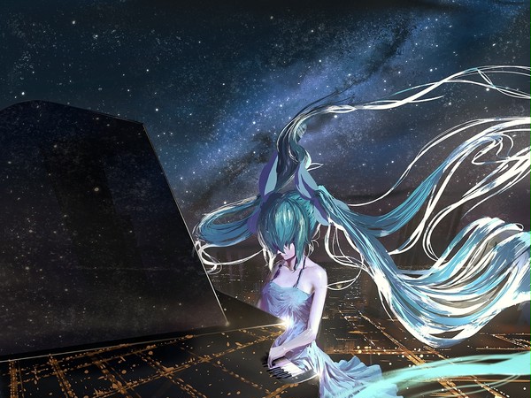 Miku und Klavier