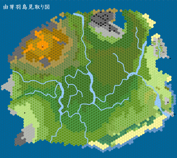 【CoCシナリオ】夢見の島に宿りし焔「由芽羽島見取り図」