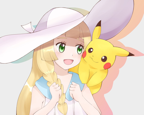 リーリエとピカチュウ