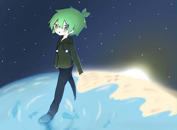 水の上