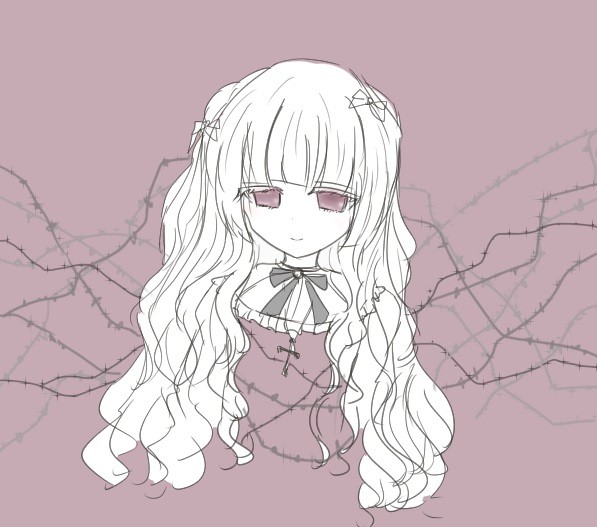 囚　落書き
