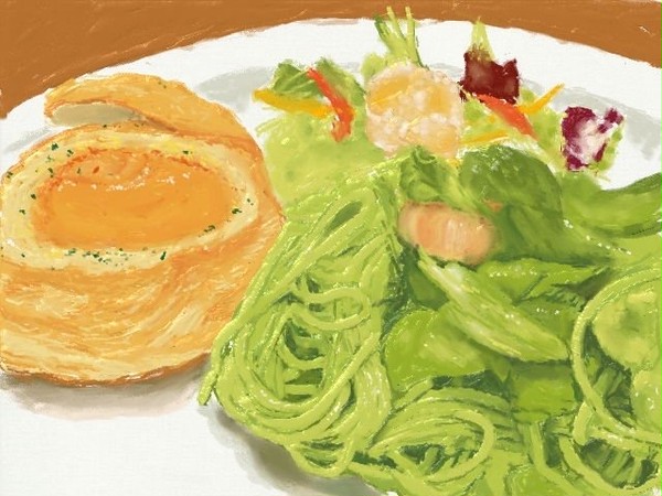 パンシチューとジェノベーゼ