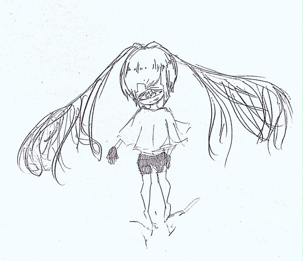 創作っ子 一つ目ちゃん(落書きクオリティ)