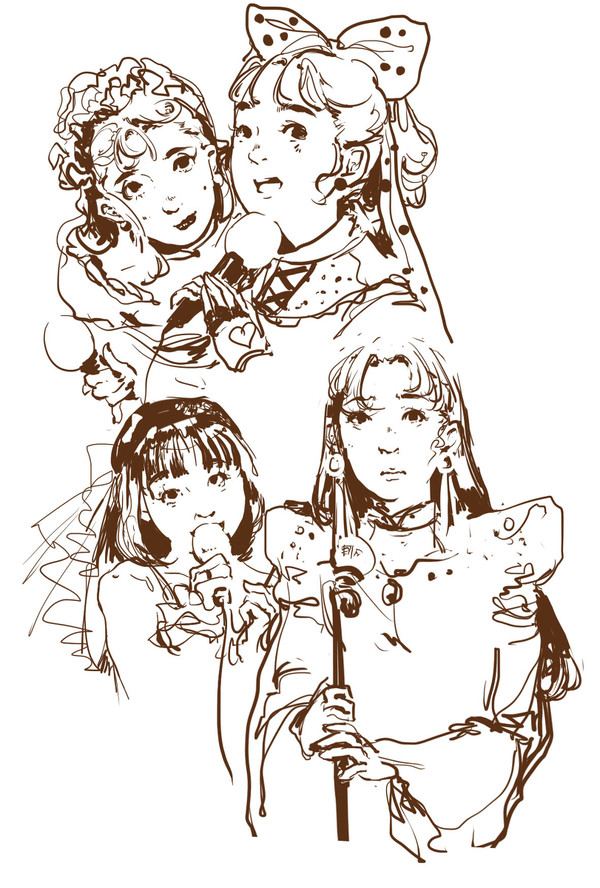 retro girls