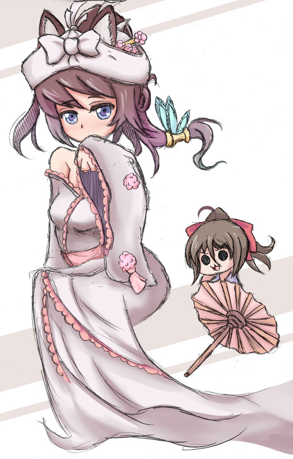 にゃんこ大戦争 白無垢のミタマ (尛貓大戰爭)