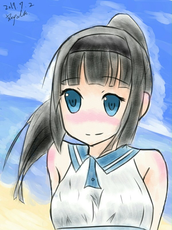 賀秋月下水