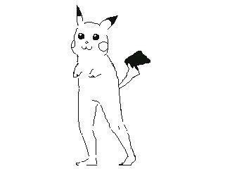 美脚ピカチュウ