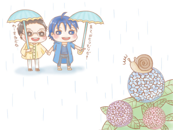 雨の日の山坂ちゃん