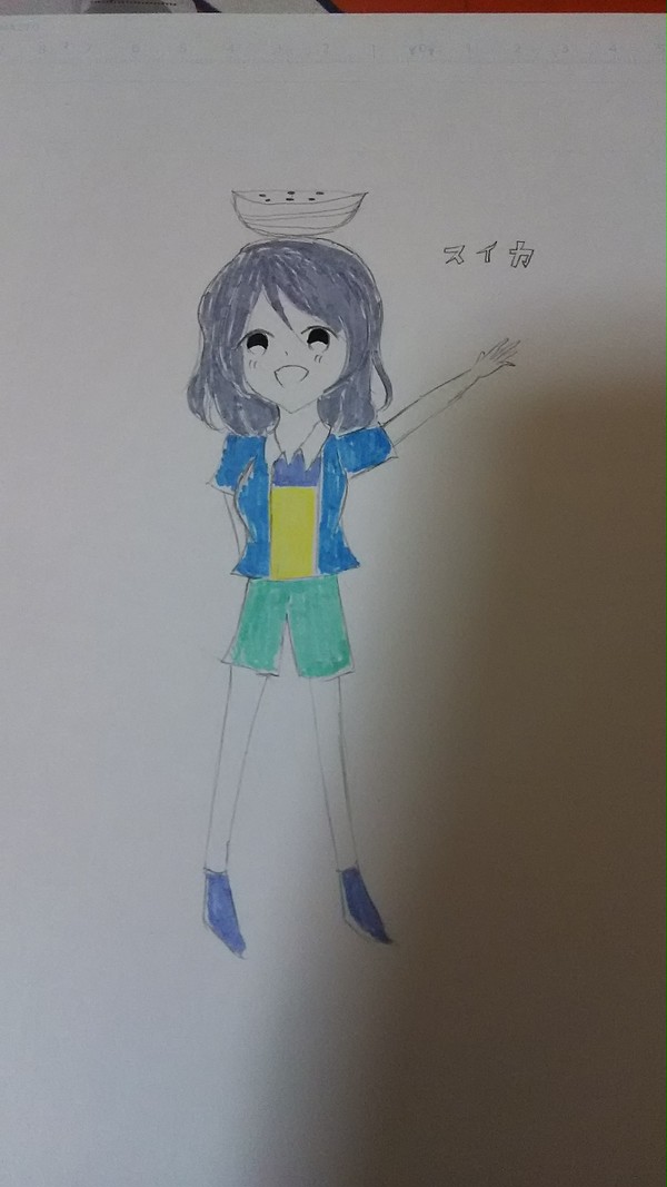 スイカのっけた曜ちゃん！
