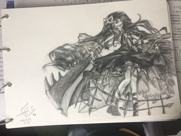 萌彩的铅笔画
