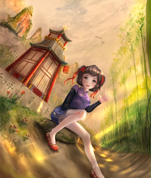山の中に神社がある