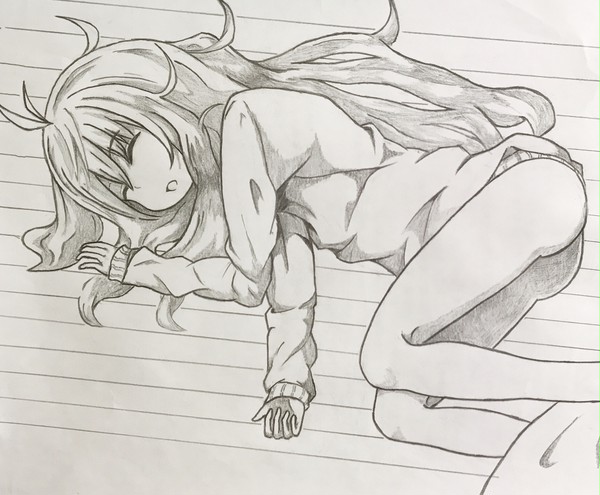 1巻22ページの模写と少しアレンジ