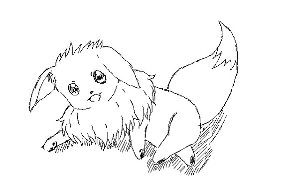 ねそべりイーブイ