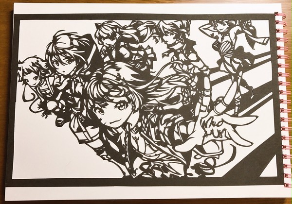 WORLD'S END 切り絵