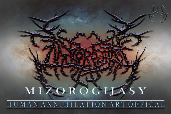 Death metal logo for Mizorogi
