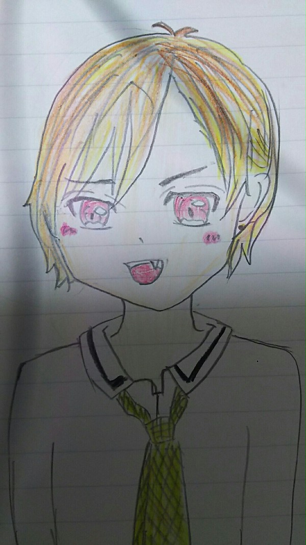 金髪ぽい、男子高生
