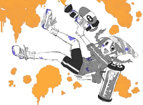 スプラトゥーンを楽しむ三好紗南さん