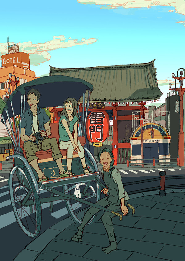 【仕事絵】　下町アパートのふしぎ管理人　２