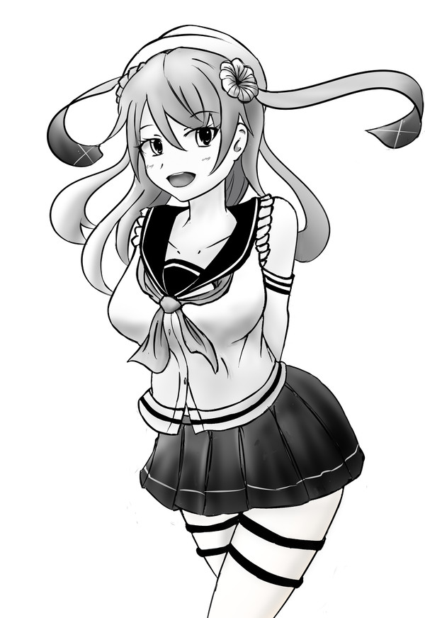 浦風(黑白)
