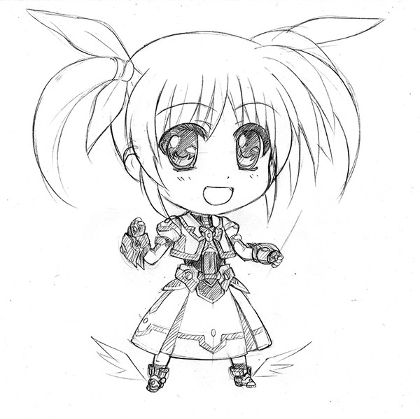 アクリルキーホルダー下絵