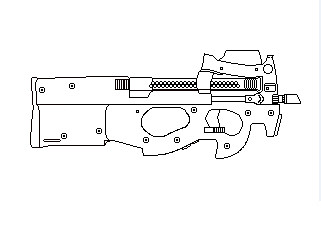 P90（ドット絵GIFアニメ）