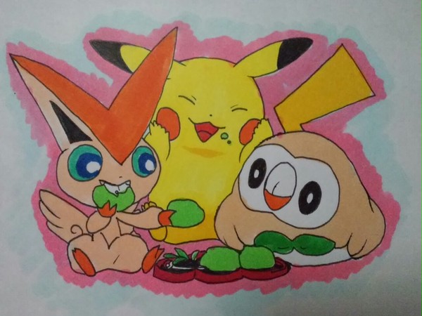 ポケセンで貰ったのを模写してみた。