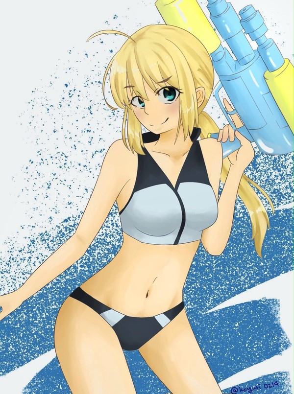 水着セイバーさん