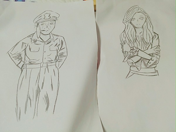 인물 그림 스케치