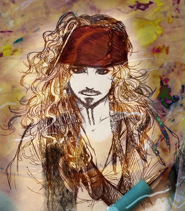 海賊さん落書き