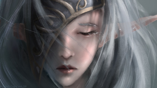 临摹@wlop 哭泣之眼 赫尔德