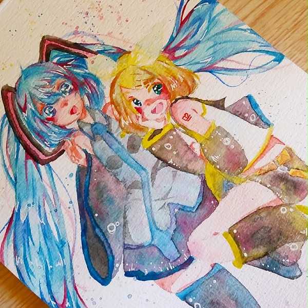 「初音ミクと鏡音リン」