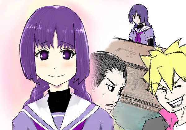 スミレちゃん落書き