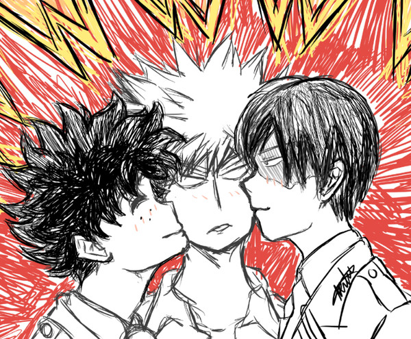 [bnha] 爆発的キス