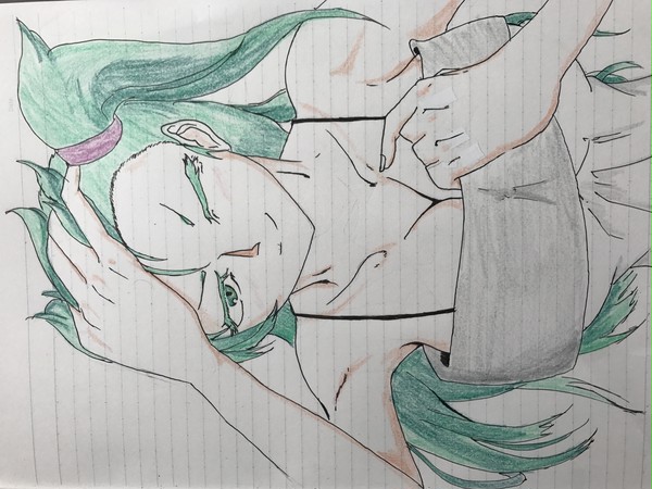 前回の漆黒さんに色つけてみた