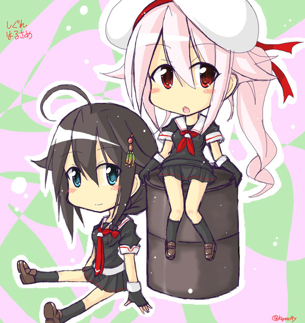 「時雨と春雨とドラム缶」他艦これワンドロ集13【20P】