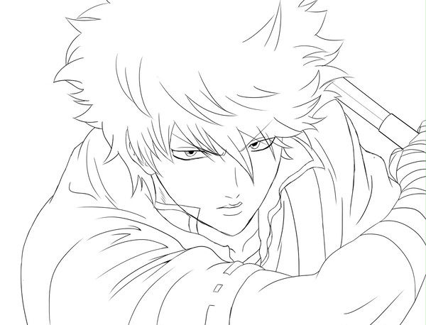 銀魂見て描いた