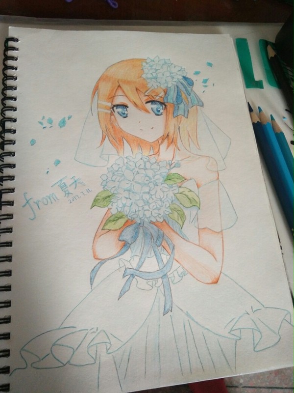 婚纱镜音铃