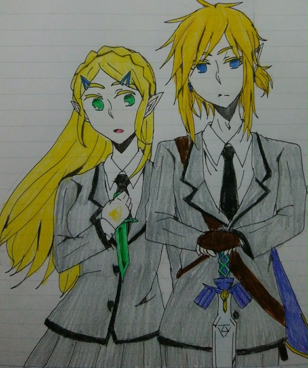 ゼルダの伝説Botw×暗殺教室 表紙絵
