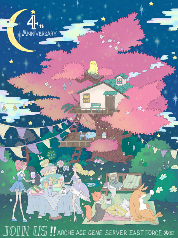 AA4周年イラスト【桜ver】