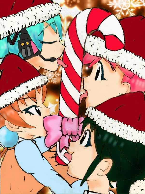 完全に完成した「メリークリスマス」アート - コラボレーション