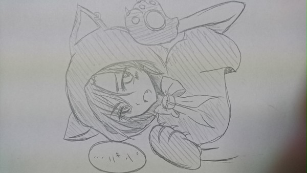 …ニャン。