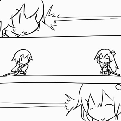 刹那のにゃしり