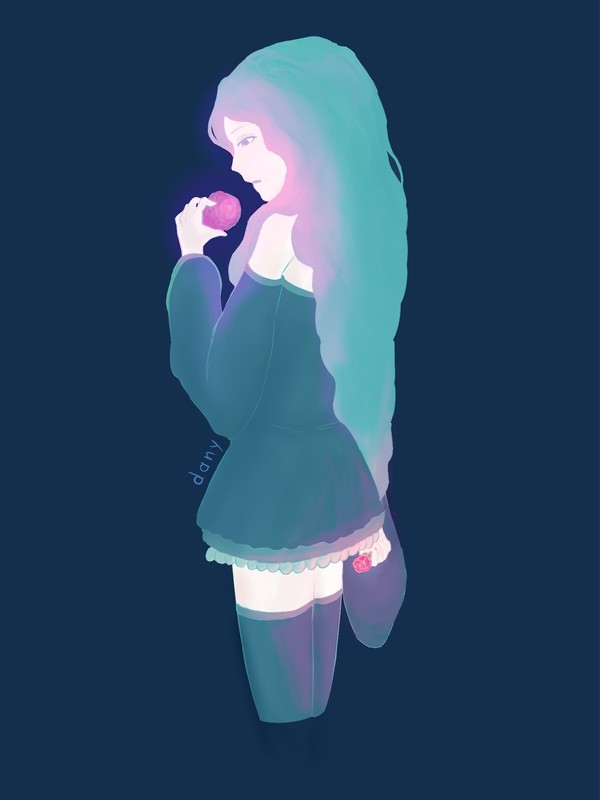 俯いた花。