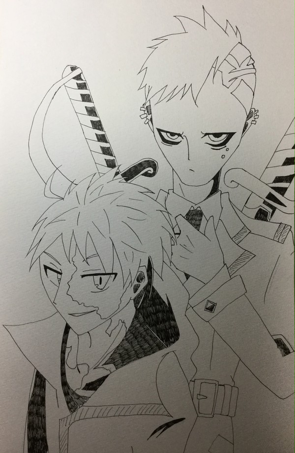 ドレッセル兄弟描いてみたお( ^ω^ )