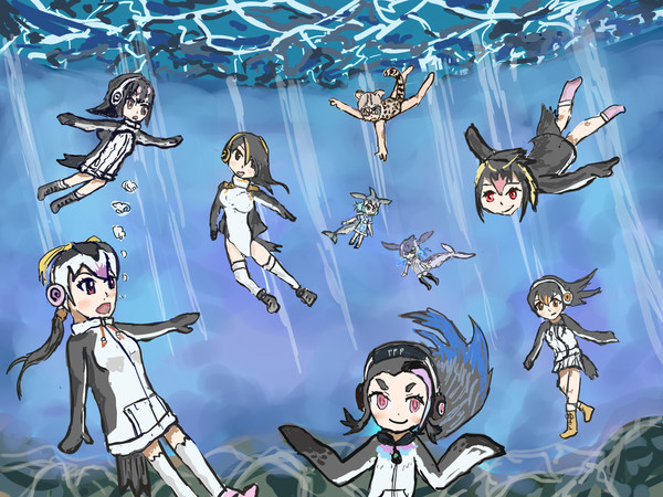 海の中こそペパプの本領発揮よ!