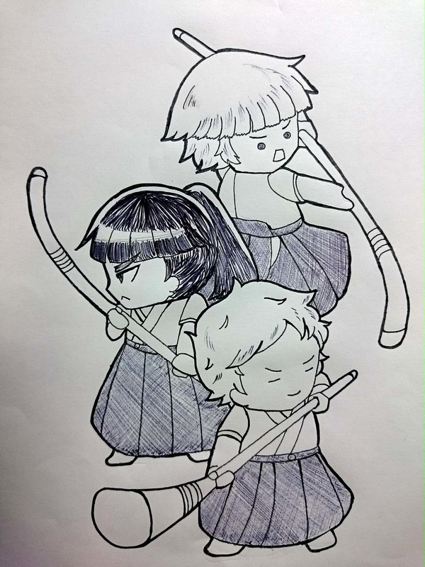 あさひなぐ落書き(國陵多め)