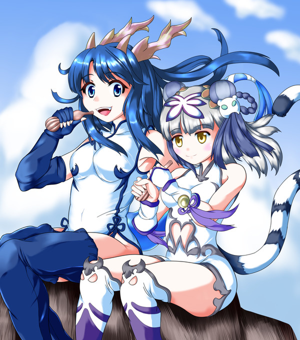 カリンちゃんとハク