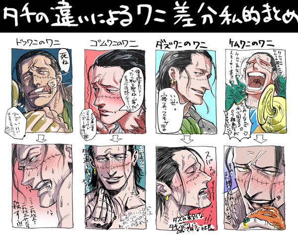 鰐受け色々