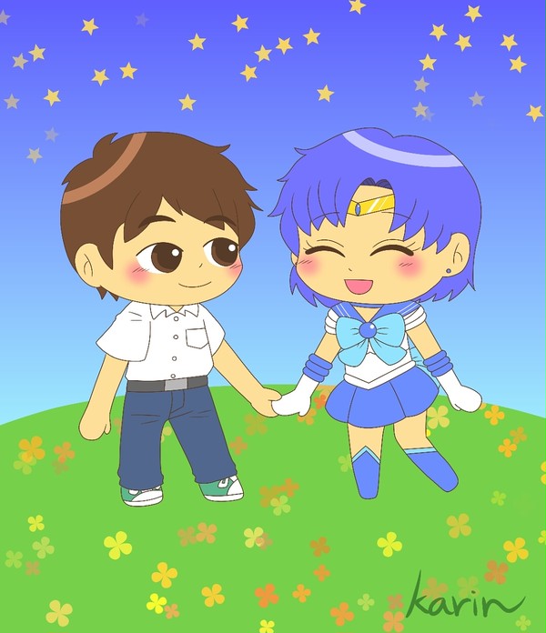 星空の下で