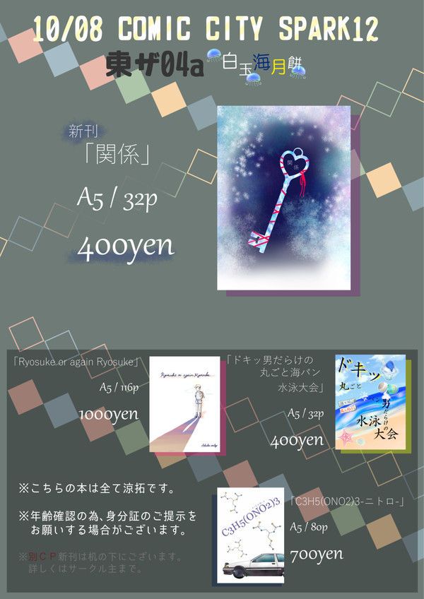 10/8 スパークお品書き